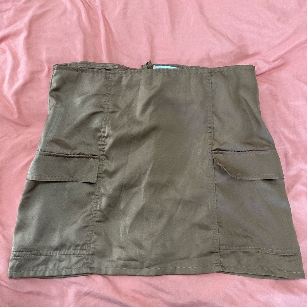 Pacsun Silk Cargo Skirt